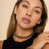 Noir x Or Rose | Liens Kismet | Collier ras du cou